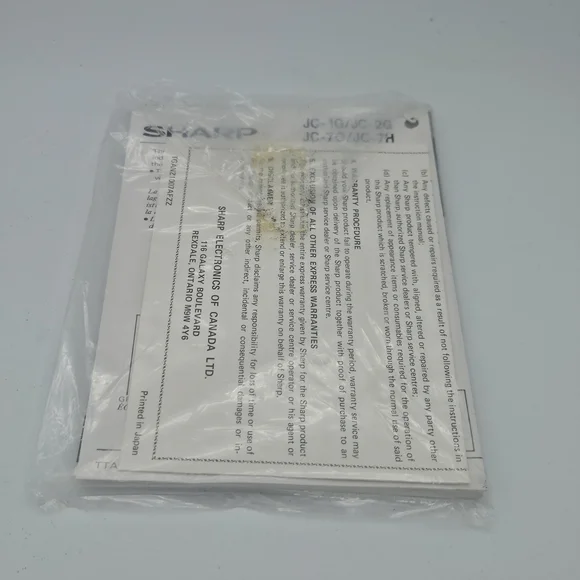 Sharp JC-1G (R) Cassette Player - Picture 10 of 10